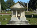 Oakwood Cemetery monument to Rachel Blythe Bauer whose photo was restored by WCHS in 2012